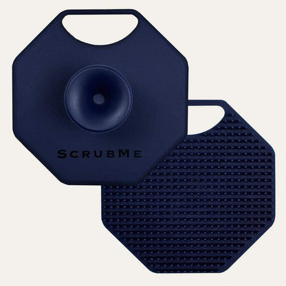 ScrubMeFace in Breathtaking Blue - Front and Back View