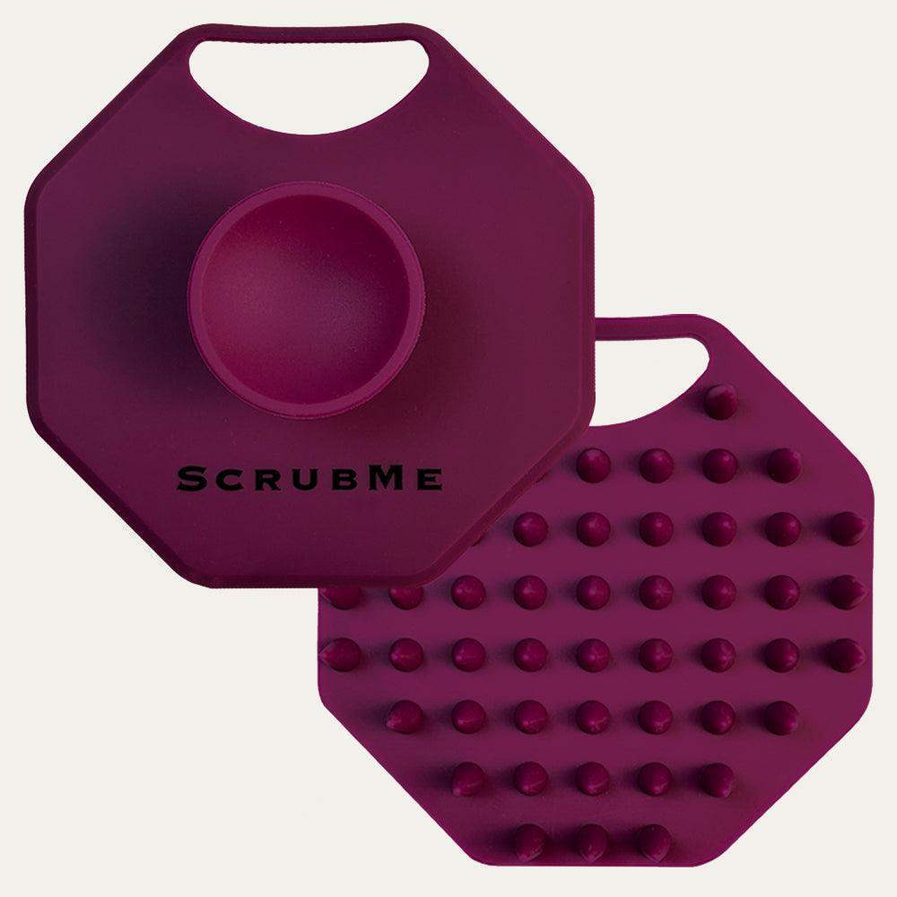 ScrubMeScalp in Passionate Purple - Front and Back View