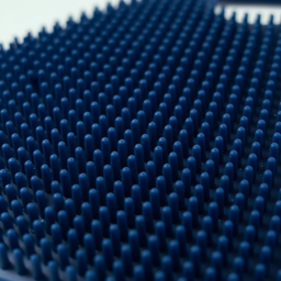Breathtaking Blue silicone bristles macro