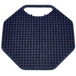 Close up of Breathtaking Blue ScrubMeFace silicone bristles highlighting exfoliating texture for gentle cleansing.